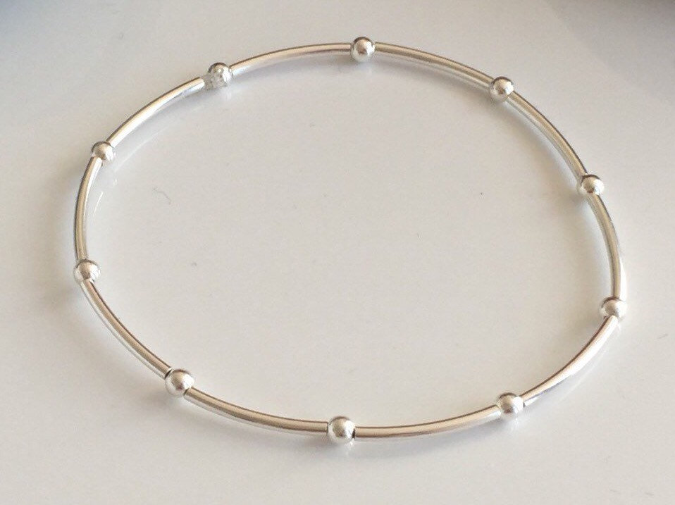 delicate sterling silver bracelet 5e45723e