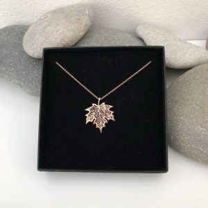 rose gold maple leaf necklace 5e456c24