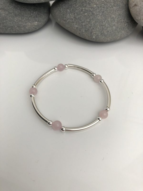 rose quartz and sterling silver bracelet 5e45a5b7 scaled
