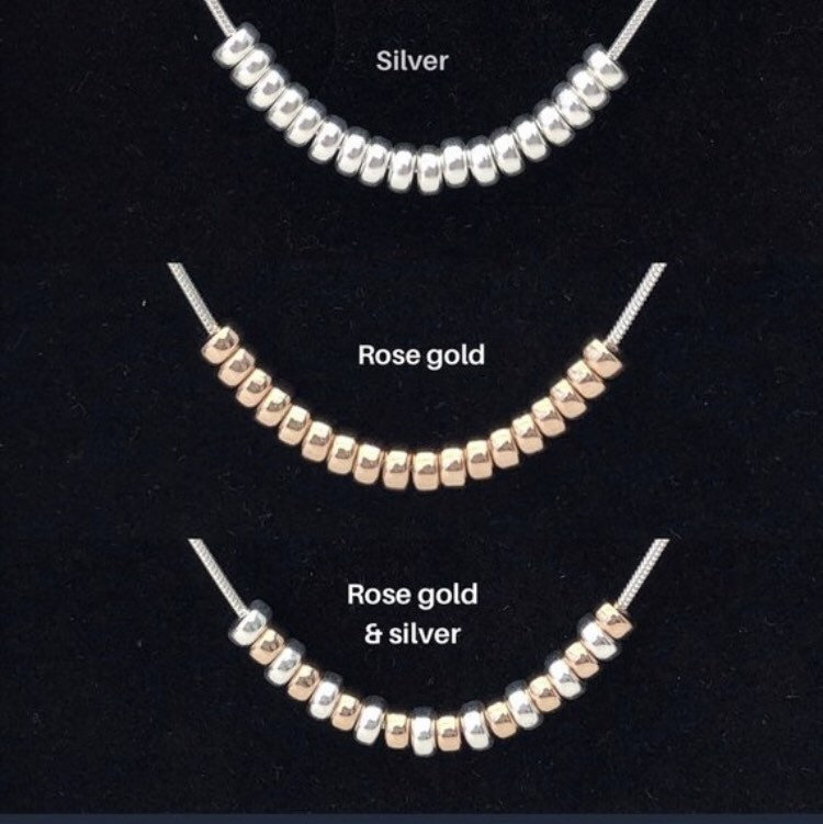 silver 50th birthday necklace 50 birthday gift 4 5e457312