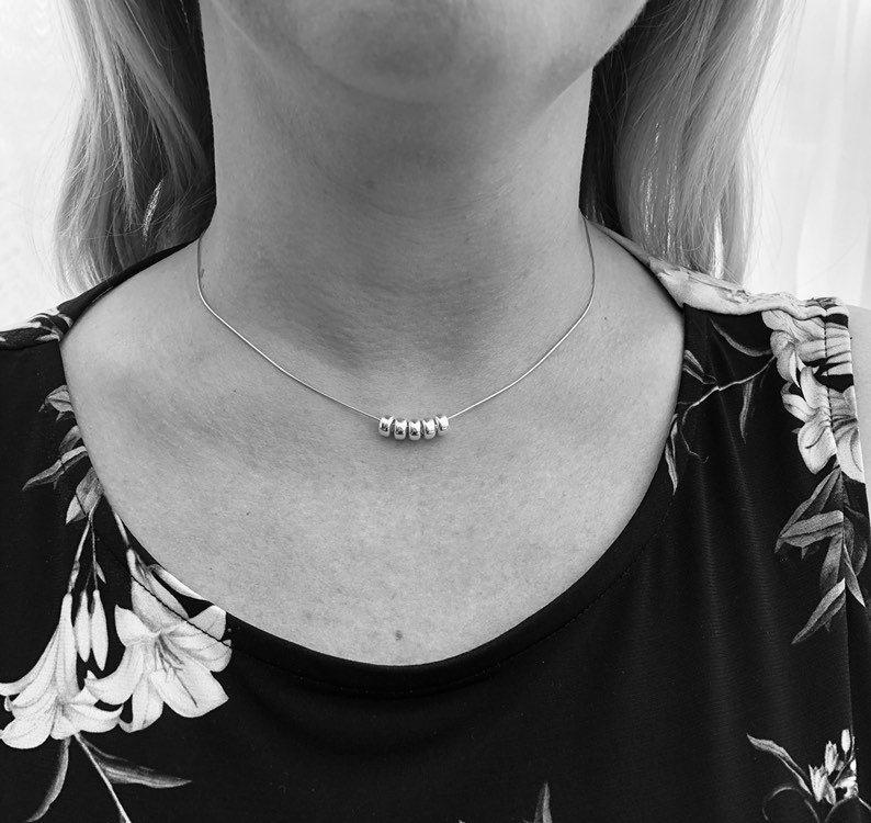 silver 50th birthday necklace 50 birthday gift 4 5e457314