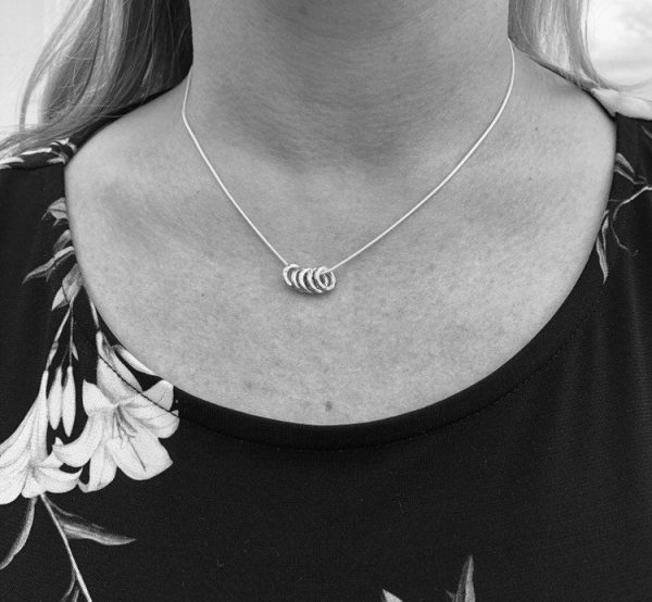 silver 50th birthday necklace 50 birthday gift 5 5e45738d
