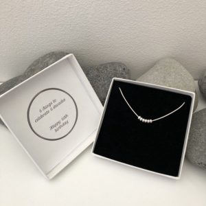 silver 60th birthday necklace 60 birthday gift 5e456d5a