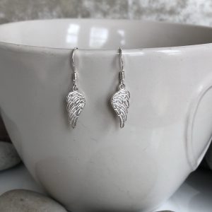 silver angel wing earrings 5e45addd