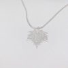 silver maple leaf necklace 5e459a3d