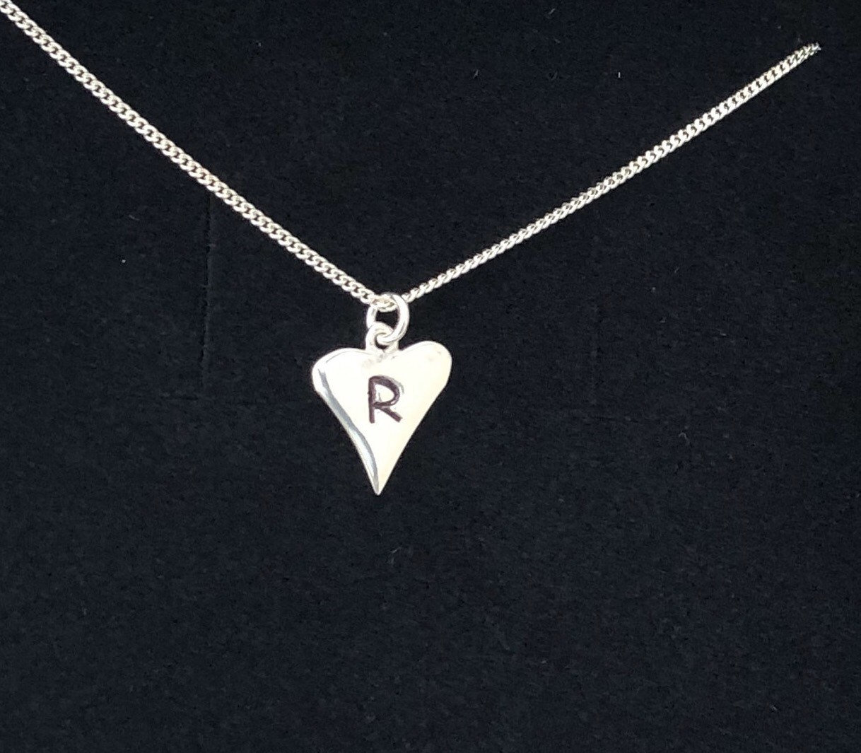 silver personalised heart necklace 5e4570d9