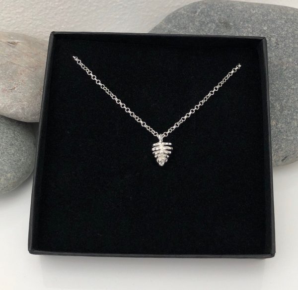 silver pinecone necklace 5e45cd55