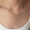 silver serotonin molecule necklace 5e459a5b