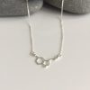 silver serotonin molecule necklace 5e459a5e scaled