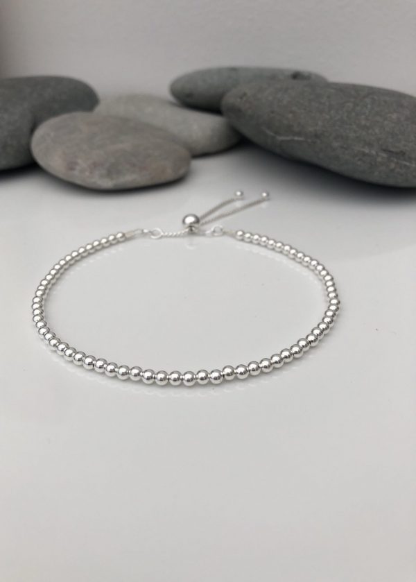 simple sterling silver beaded bracelet with slider clasp 5e45b2e3 scaled