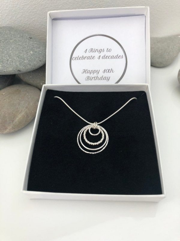 sterling silver 40th birthday necklace 5e459bc3