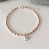 sterling silver and rose gold clam shell bracelet 5e45987e