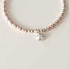 sterling silver and rose gold clam shell bracelet 5e459896