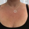 sterling silver circle necklace 5e45a49c