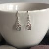sterling silver hamsa hand earrings hamsa charm dangle earrings 5e4174ed
