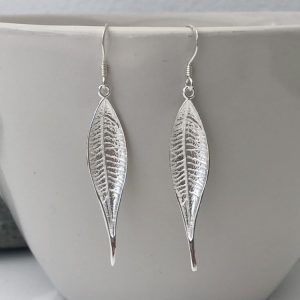 sterling silver leaf earrings 5e457802