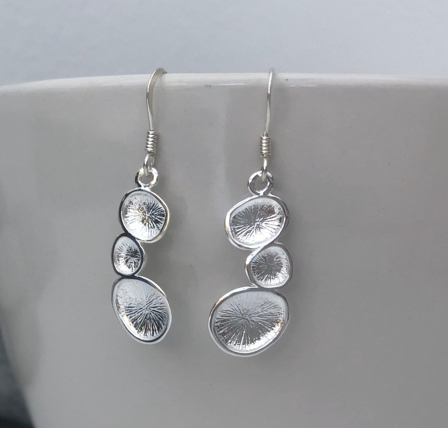 sterling silver pebble earrings 5e45ab47