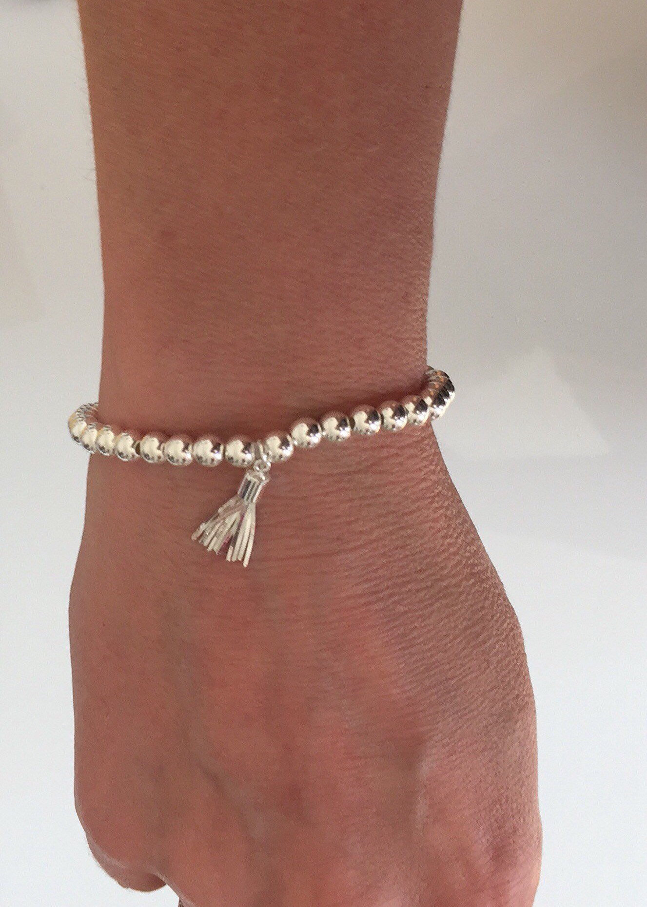 sterling silver tassel bracelet 5e45b63f