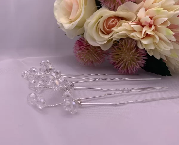 set of 3 crystal hairpins 3