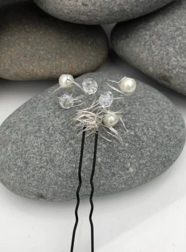 set of 3 crystal pearl hairpins 2